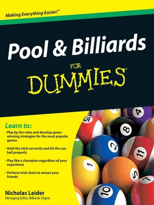 cover image of Pool and Billiards For Dummies